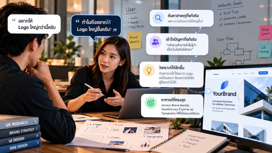 AI ช่วย UX UI Designer ออกแบบเว็บไซต์
