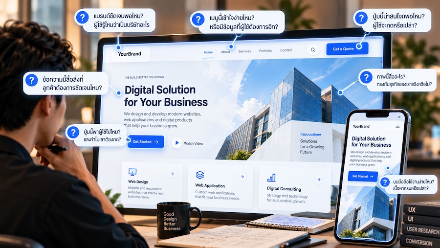UX UI เว็บไซต์ที่สวยและใช้งานง่าย